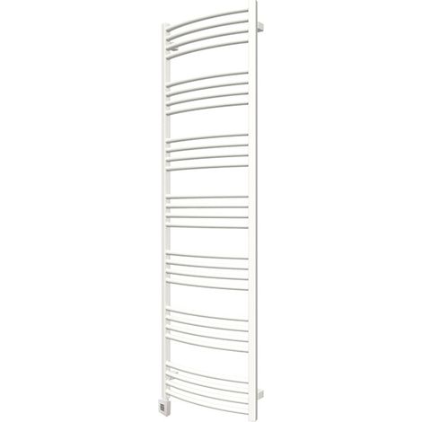 Sèche-serviette électrique blanc de 1620 mm de haut 400 mm de large - 600 Watt - LEN1620/400E1B