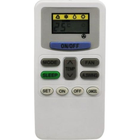 Télécommande Remplacement - Pour Climatiseur Hitachi G646 - Blanc - 1 Pièce (1/5)