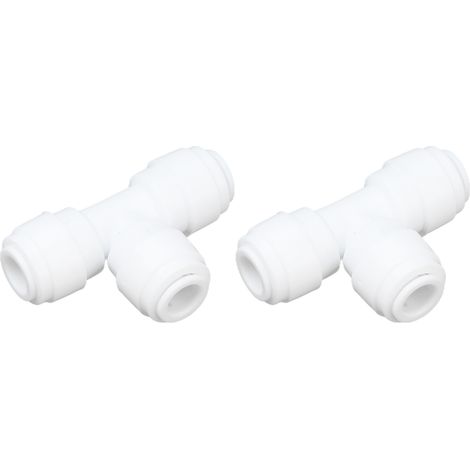 2PCS Raccord Rapide pour Tube d'Eau, Connecteur en Poussée 100PSI, Joint à Emboîter pour Arrosage de Jardin (1/5)