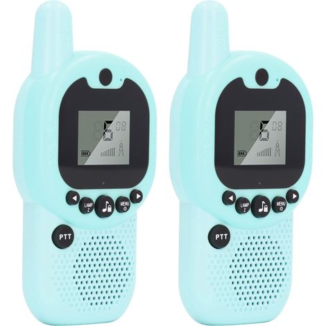Talkies-walkies pour enfants, mini-talkies-walkies Bluetooth sans fil en ABS résistant, jouets, 2 talkies-walkies bleus (1/5)