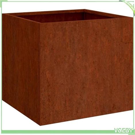 Jardinière - FAFEICY - 821547 - Acier corten anti-corrosion - 32x30x29 cm - Couleur rouillé (1/5)