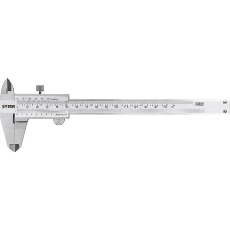 STIER Analoger Messschieber  Präzisionsmessschieber  Feststellschraube, 150 mm (1/5)