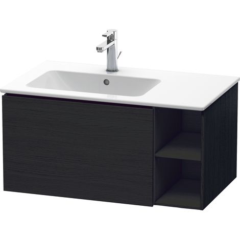 Duravit L-Cube Meuble sous-lavabo suspendu, 1 tiroir, étagère sur