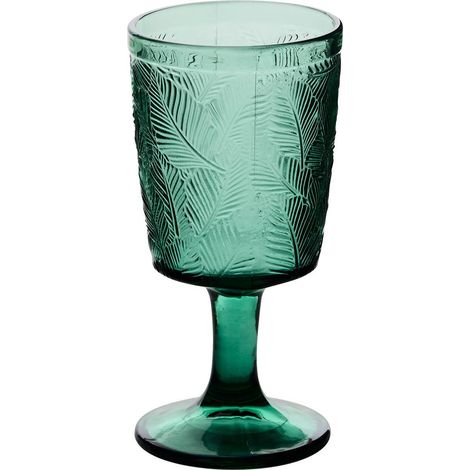 Bicchiere da vino a foglia trasparente d8,3xh16,7cm - Atmosphera créateur d'intérieur (1/3)