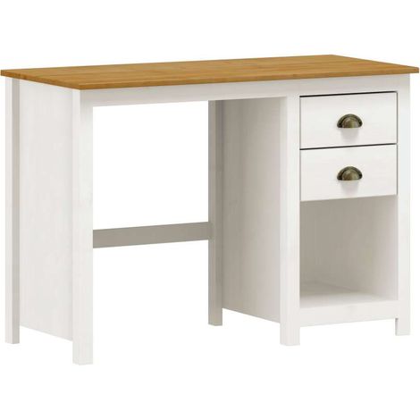 Domo Mea Scrivania Topazio Bianca con Cassetti - 110x45x76 cm (1/5)