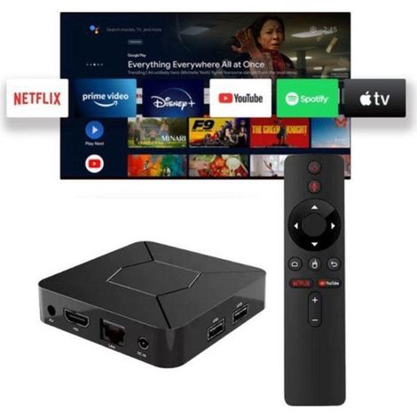Lecteur multimédia Android TV 4K Ultra HD pour le streaming (autonome) Boîtier TV Android Boîtier de streaming Android (1/5)