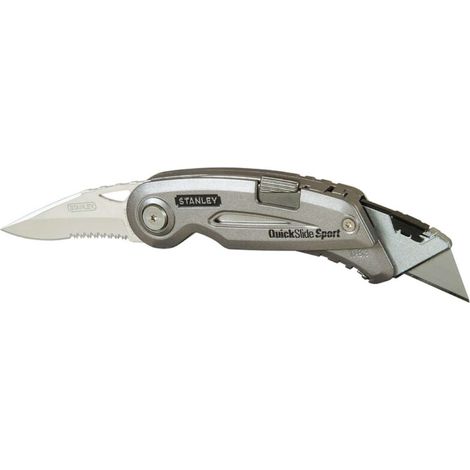 Coltello Quickslide - Lato in acciaio inossidabile - Lato coltello Quickslide in zinco - 120 mm - STANLEY 0-10-813 (1/10)