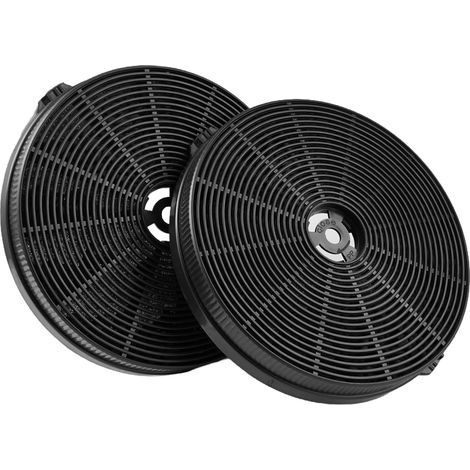 2 Pièces 17.5x2.4 cm Circulation D'air Filtre à Charbon Hotte, Universel Filtre Hotte Aspirante Charbon, Circulaire Filtre Actif Compatible avec de Multiples Marques et Modèles pour Hotte de Cuisine (1/5)
