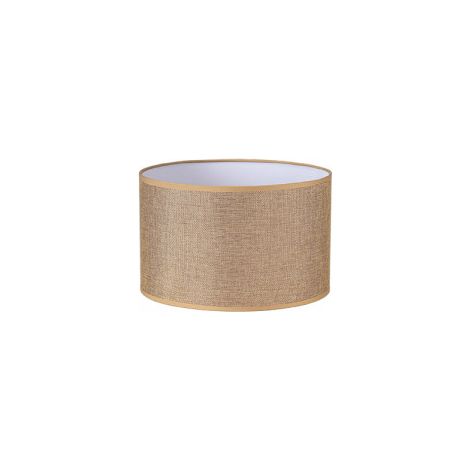 Pantalla Cilindrica Jin E27 Marron 22DX22dx15h Cm Tejido Saco-yute