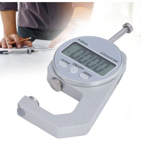 Digitales Mini-Dickenmessgerät, Messbereich 0-20 mm, Lieferung ohne Batterie. (1/5)
