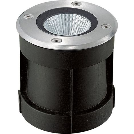 Spot Encastrable Extérieur de Sol Rond LED D100 6W IP67 Métalisé ZAMBELIS - 36 ° - Blanc chaud - 3000K (1/2)