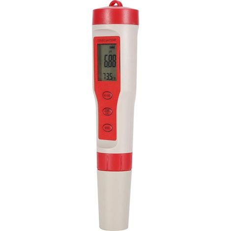 Testeur numérique de qualité de l'eau, appareil de mesure, stylo testeur de qualité de l'eau, pH-mètre, TDS, EC et thermomètre, testeur de qualité de l'eau portable, stylo testeur de qualité de l'eau, (1/5)
