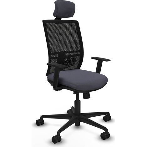 Sedia Ufficio con Poggiatesta Yunquera traslack Piqueras y Crespo 1D036N2 Grigio scuro (1/5)