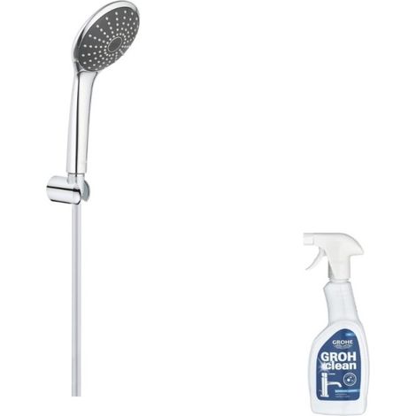 GROHE Quickfix Vitalio Joy 110 rociador de ducha con soporte de pared + limpiador GrohClean