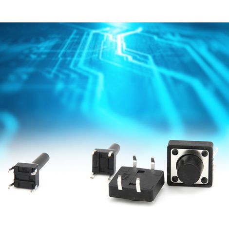 140PCS Interrupteur Tactile Micro Bouton-Poussoir 14 Valeurs, SMD DIP Tact Switch (1/5)