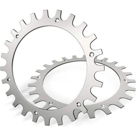 Hochwertige Edelstahl-Grasstollen für Worx Landroid Rasenmäher Modell S/M, 2 mm dick, verbesserte Traktion – poliert und entgratet – Raddurchmesser: 205 mm (1/5)