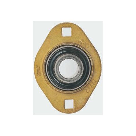 Roulement SKF, diam int 12mm, 2 trous de fixations en Acier Pressé ( Prix pour 1 )