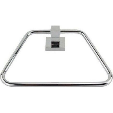 Trade Shop - Toallero De Pared Baño Cuadrado 22 Cm 59183 - (1/2)