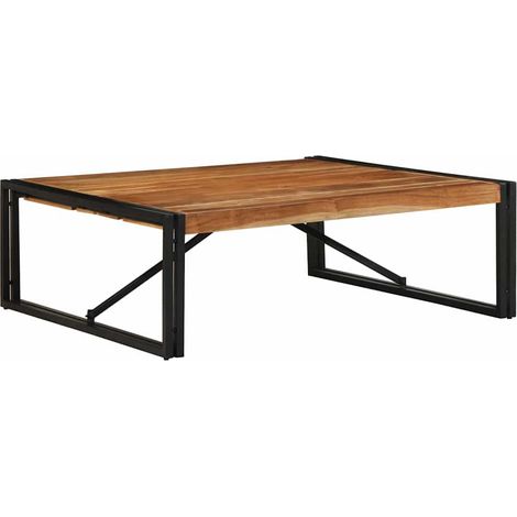 Mesa de centro 100x100x35 cm madera maciza acacia vidaXL (1/5)