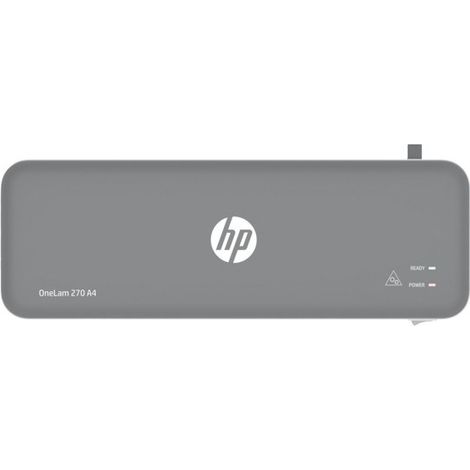 Laminadora HP Onelam 270, tamaño A4, color gris. (1/4)