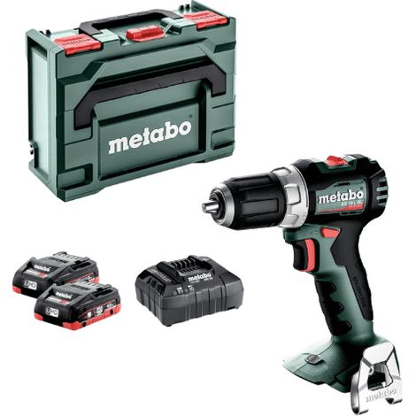 Trapano avvitatore a batteria 18V (2x4Ah) in metaBOX BS 18 L BL - METABO 613155800 (1/4)