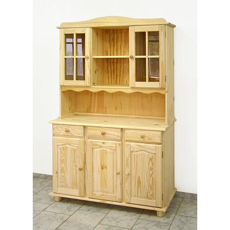 Altea Alacena 3 Puertas, Sin Barnizar medidas 197x130x42, (Alto/Ancho/Fondo)Realizada en Madera Maciza de Pino, Decorala tu Mismo a tu Gusto