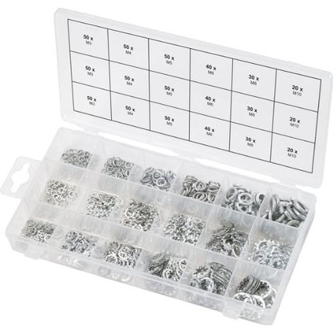 KS Tools 970.0240 9700240 Rondelle dentée M4, M5, M6, M8, M10, M12 DIN 127 1 pc(s) (1/10)