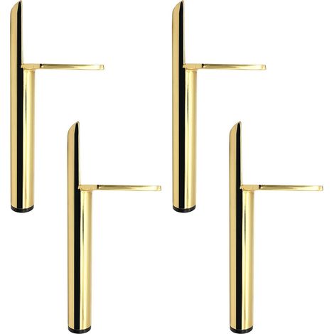 Stück 18 cm goldene Metall-Ersatzmöbelbeine für Sofa, Couchtisch, TV-Schrank, Bett und andere Möbel (18 cm, Gold) (1/5)