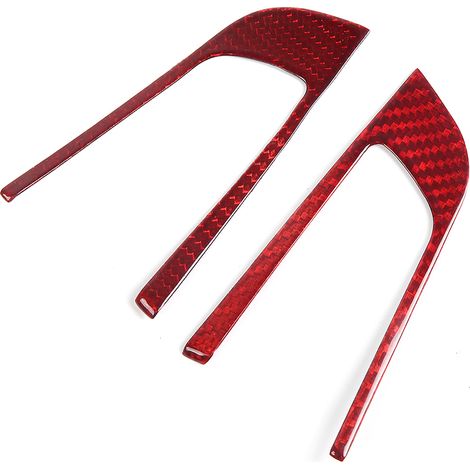 Ensemble de 2 pièces de garnitures de boutons de volant en fibre de carbone, adapté aux modèles Alfa Romeo Giulia/Stelvio 2017-2019. (1/5)