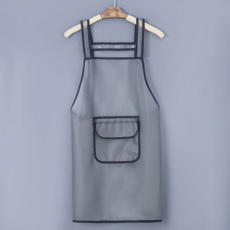 Tablier Anti-Huile - En TPU Réutilisable - Pour Cuisine Boulangerie Jardinage Ménage - 70 x 69 cm - 1 Pièce (1/5)