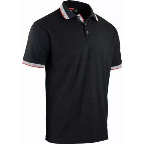 Polo da lavoro maniche corte SOCCER - Nero L - 4