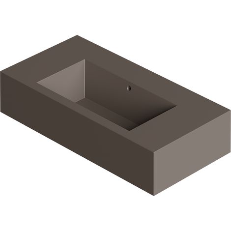 KUBO 100 Café mat 0 trou Bonde Sans Siphon P.serviette Noir