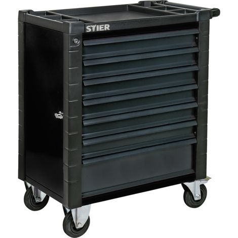 Servante d'atelier STIER avec dispositif de protection et porte latérale