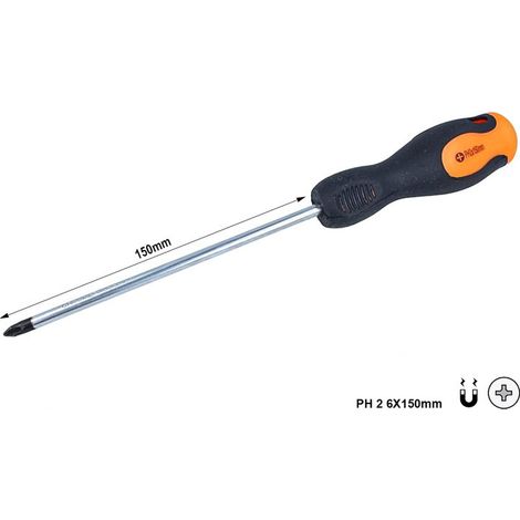 Cacciavite a Croce PH2 6X150mm Con Punta Magnetica