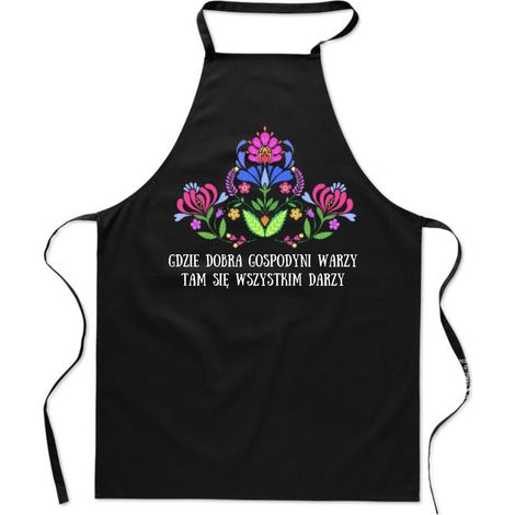 Delantal de cocina con estampado folclórico polaco, ideal para ama de casa, regalo para mujer.
