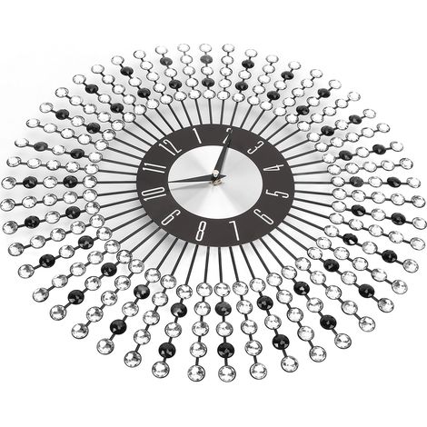 Horloge murale vintage en fer forgé, silencieuse (sans tic-tac), idéale pour la maison, le bureau ou la salle de classe. (1/5)