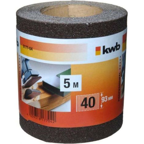 KWB Abrasifs en rouleaux, BOIS & MÉTAL, corindon - 817704
