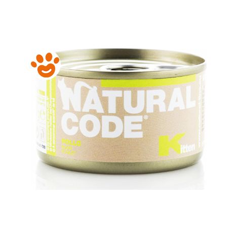 Natural Code Cat Kitten al Pollo - Natural Code Cat Kitten al Pollo - Lattina Da 85 Gr