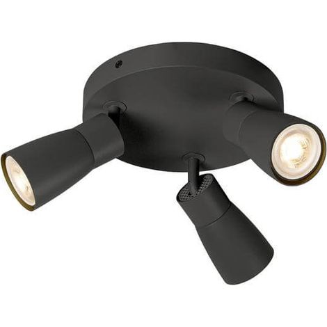 Projecteur rond Puri 2.0 Dome noir 3 lumières - 1008340