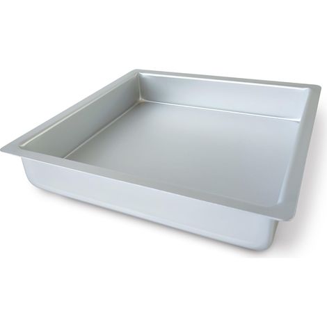 Guardini, Stampo quadro con fondo smontabile 26x26 cm, Rivestimento PFAS free, Adatta ad uso intensivo, Alluminio riciclato anodizzato, Argento, Made in Italy, Linea Professional (1/5)