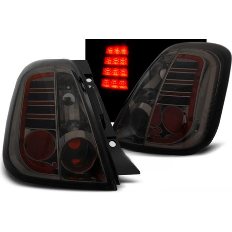 Paire de feux arriere Fiat 500 de 2007 a 2015 LED fume