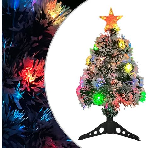 Künstlicher Weihnachtsbaum mit Beleuchtung 64 cm Glasfaser