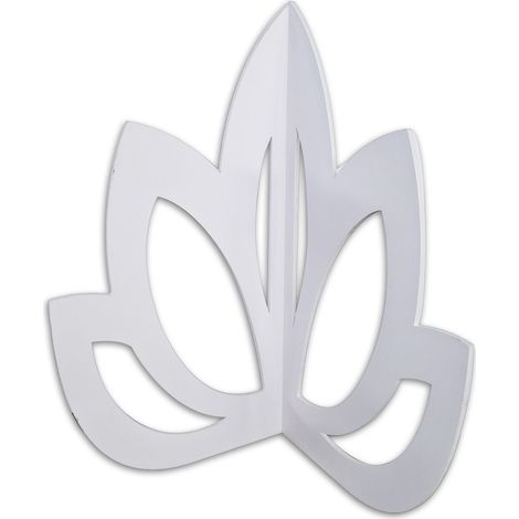 FIORANGOLO mod. LOTUS – Elemento Decorativo in PVC per esterni ed interni - Colore: bianco