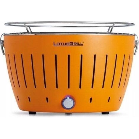 LotusGrill Tragbarer Kompakt- und Leichtgrill in Mandarinenfarbe