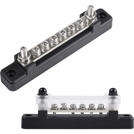 6 Position Busbar Terminal 130A/150A for Power Distribution Terminal Block for Cars, Boats and Ships