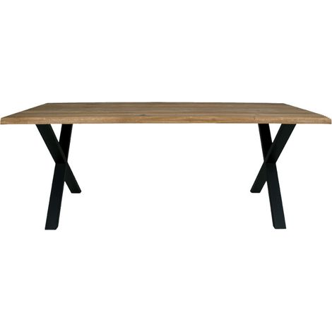 CALVI-Table repas à manger 6/8 personnes 200cm en chêne massif (1/5)