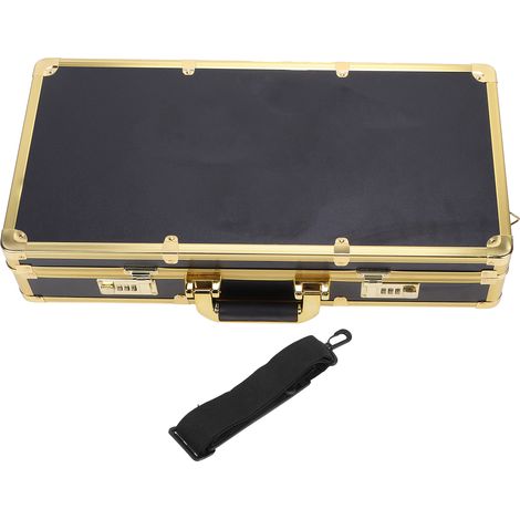 Mallette coiffure professionnelle portable, boîte de rangement avec cadenas à code, étui organisateur pour barbier (1/5)