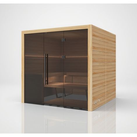 Hekla Traditional 210X Scandi Sauna für 4-5 Personen Saunakabine 210x200x210 cm (1/5)