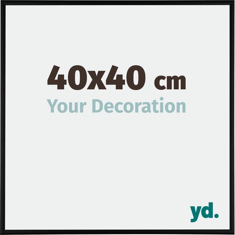yd. - Cadre photo 40x40 - Noir Mat - Aluminium - Kent (1/5)