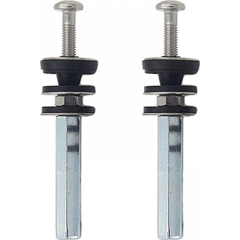 Lot de 2 boulons de réservoir de toilette en acier inoxydable pour installation de toilettes, M6 x 80 mm (1/5)